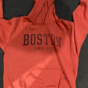 Red Boston Hoodie